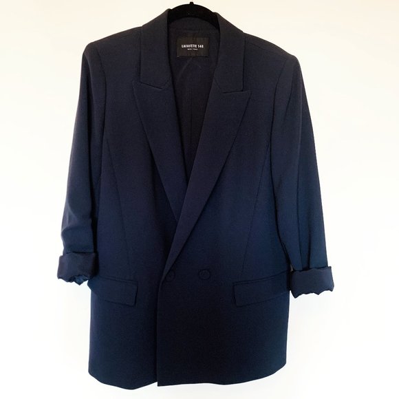 Lafayette 148 New York Jackets & Blazers - Lafayette 148 New York Navy Blue Buttoned Blazer